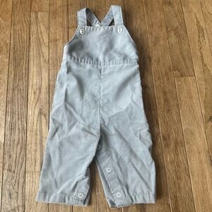 Vintage Healthtex‎ Baby Corduroy Overalls Gray Size 6 Months Adjustable Straps